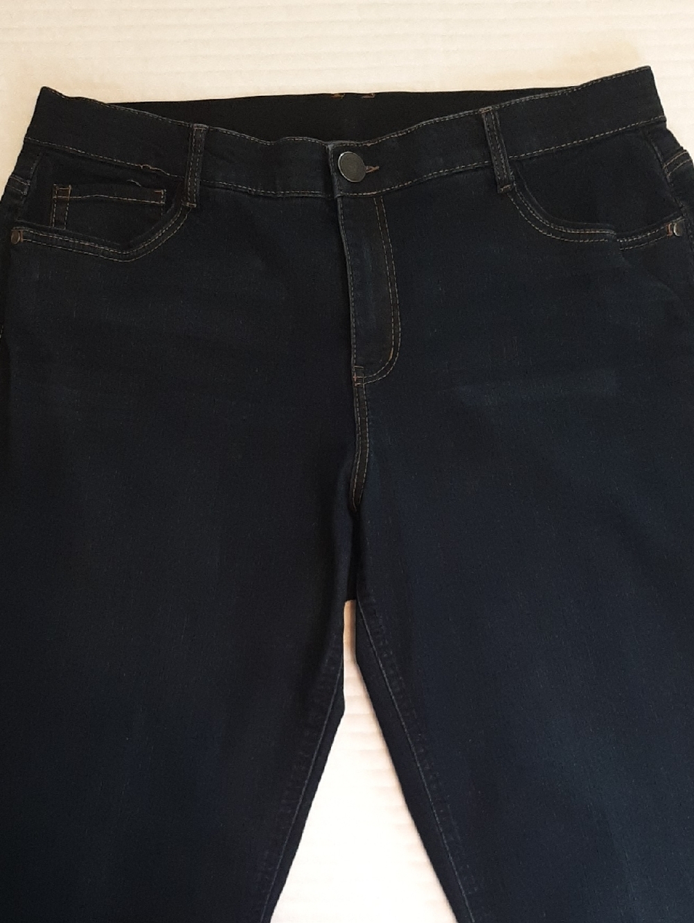 CJ Banks Signature Slimming Women's 18 W Average Dark Blue Denim Jeans